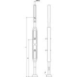 青銅ボディ・ターンバックル 1/4インチ スウェージ端末／ステムボール R11・ワイヤー径4 mm用