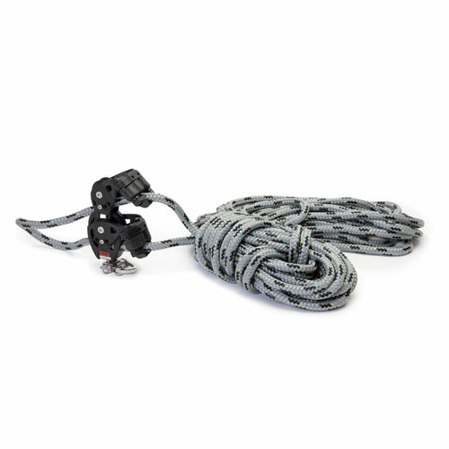 Twin-Camブロック付き エンドレスファーリングライン φ10 mm・2×15 m グレー／ブラック 製品画像