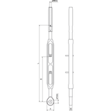 青銅ボディ・ターンバックル 7/8インチ スウェージ端末／アイ・ワイヤー径12 mm用・穴径22.5 mm