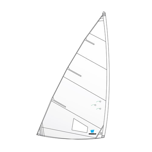 Laser 4.7／ILCA 4用 トレーニングセイル (COMPATIBLE TRAINING SAIL) — Optiparts official product image