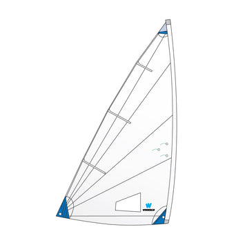 Laser Radial／ILCA 6用 トレーニングセイル (COMPATIBLE TRAINING SAIL) — Optiparts official product image
