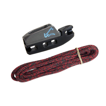 Laser／ILCA用 ハイキングストラップ調整クリート＋DB-Racingライン (HIKING STRAP ADJUSTER CLEAT WITH DB-RACING LINE) — Optiparts official product image