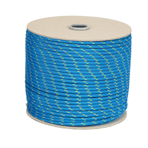 ブルー／イエロー ポリエステルトリムライン 4 mm・1 m単位 (POLYESTER TRIMLINE BLUE/YELLOW, 4 MM)