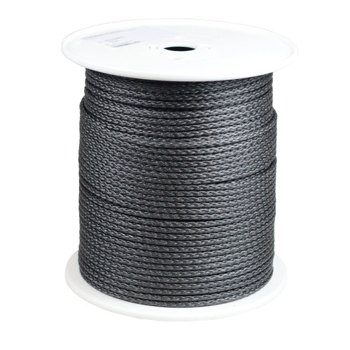ダークグレー Dyneema SK75 ライン 6 mm・1 m単位 (DYNEEMA SK75 DARK GREY, 6 MM)
