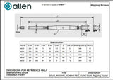 Allen公式図面・取扱説明書 (A6138)
