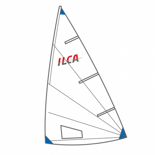 ILCA 6 ラジアルセイル （セイルバック付）（ナンバー/バテン無）