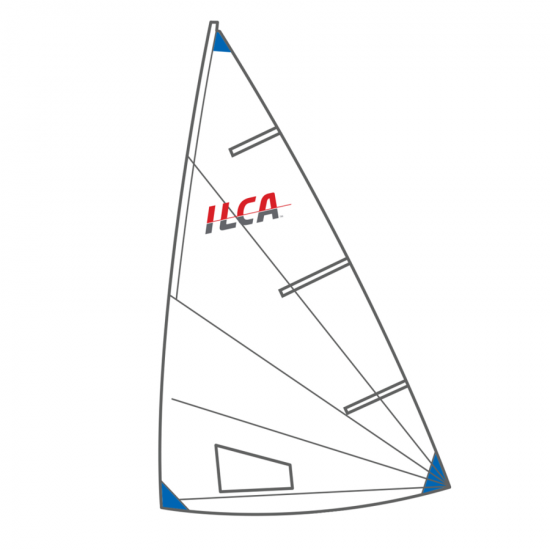 公式用Laser セーリング用セイル　袋付き ILCA 6 ラジアルセイル （セイルバック付）（ナンバー/バテン無