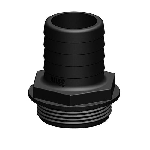 Aquavalve ホース継手 ストレート ブラック 1 1/2 BSP（お取り寄せ