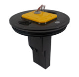 Grey water tank lid with switch